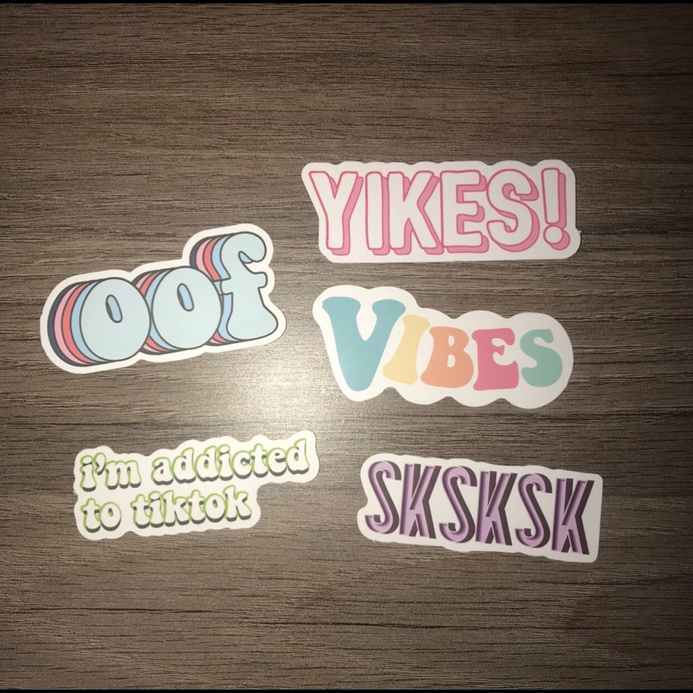 Vsco Girl Scrunchie & Vinyl Stickers - Accessories